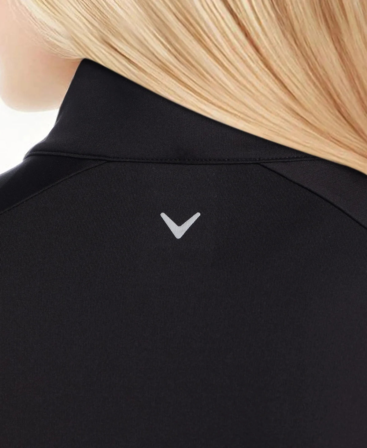 Callaway Golf Cgw812 Quarter Zip Baby French Terry Long Sleeve Jacket - Black