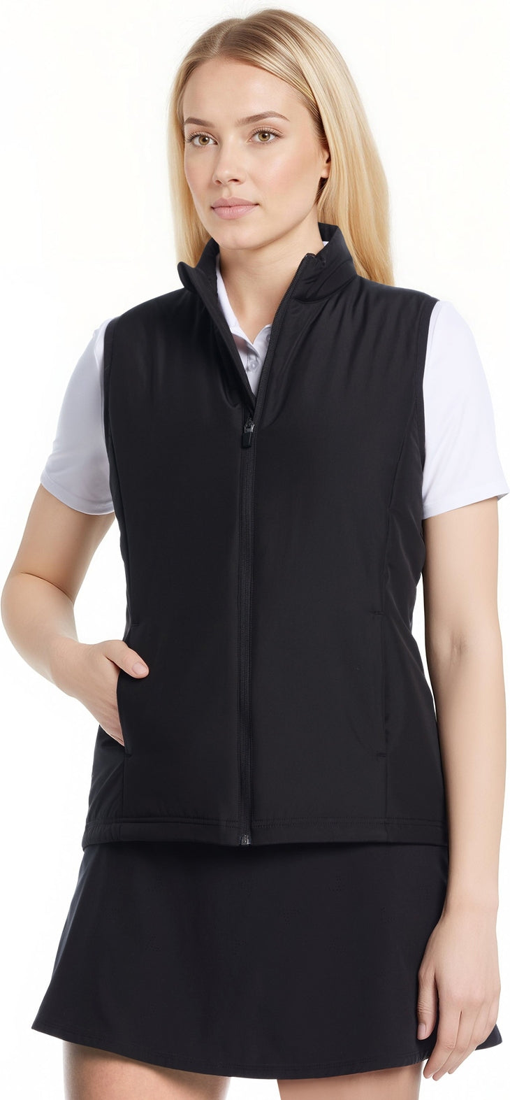 Callaway Golf Cgw815 Puffer Vest - Black - Ladies s