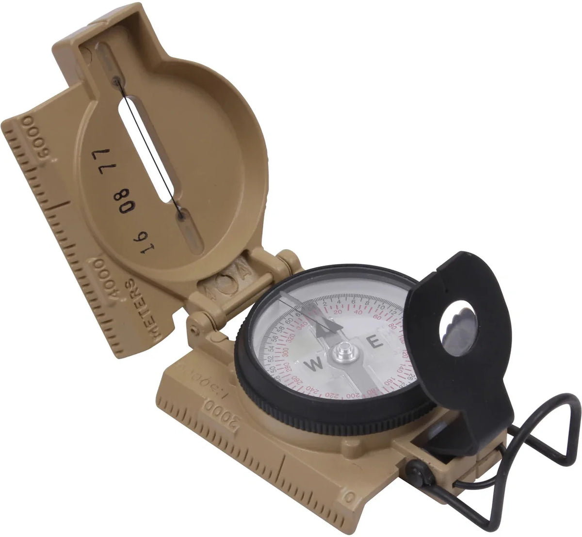 Cammenga G.i. Military Phosphorescent Lensatic Compass - Coyote Brown