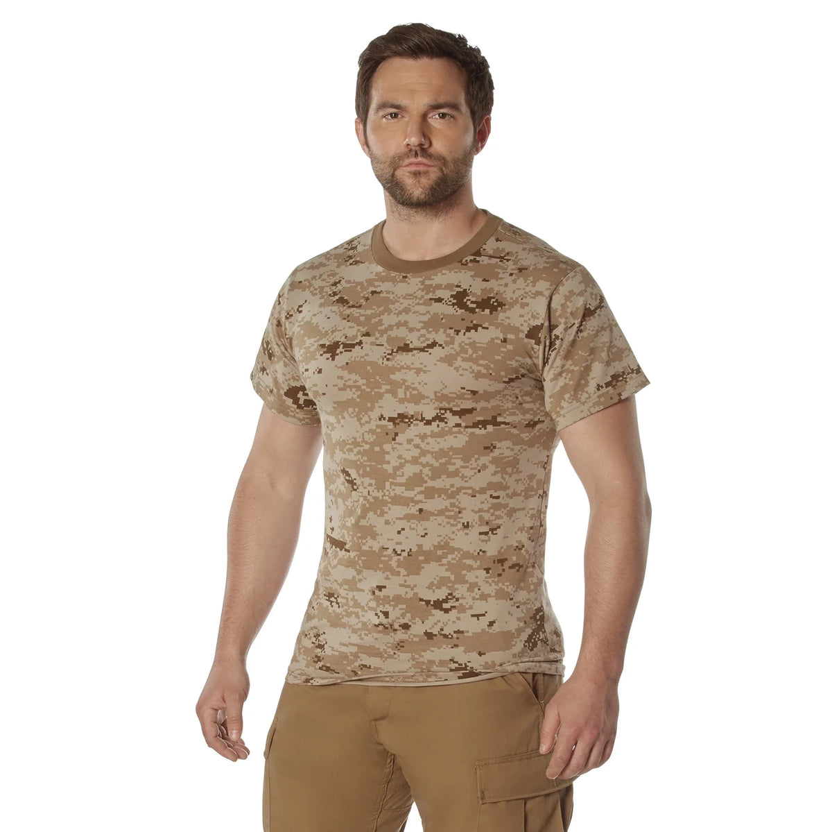 Camo 100% Cotton T-shirt - Desert Digital / s