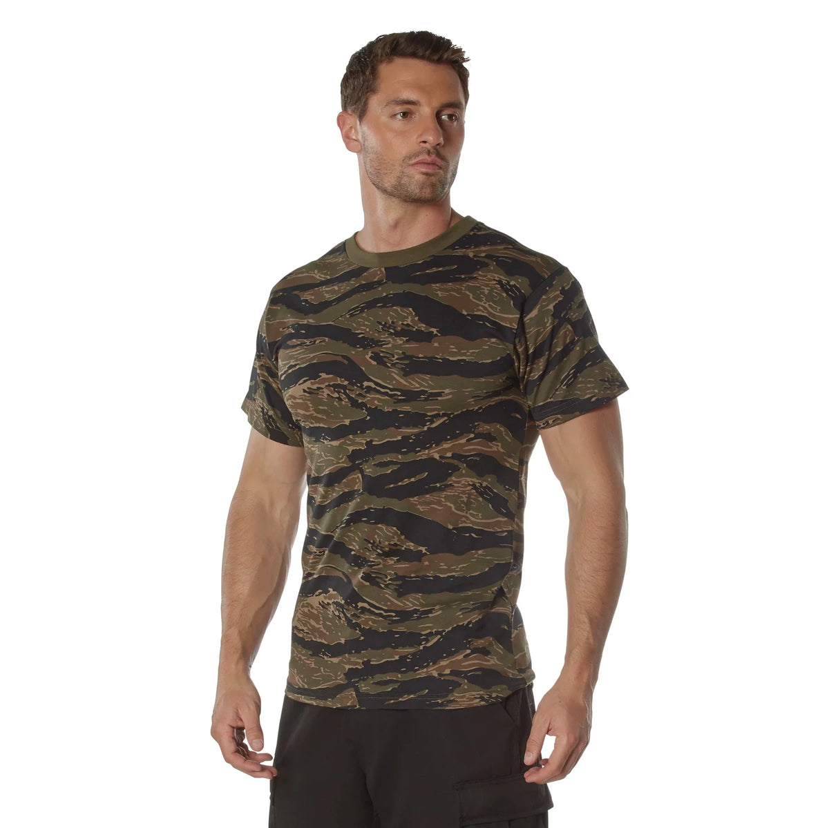 Camo 100% Cotton T-shirt - Tiger Stripe / s