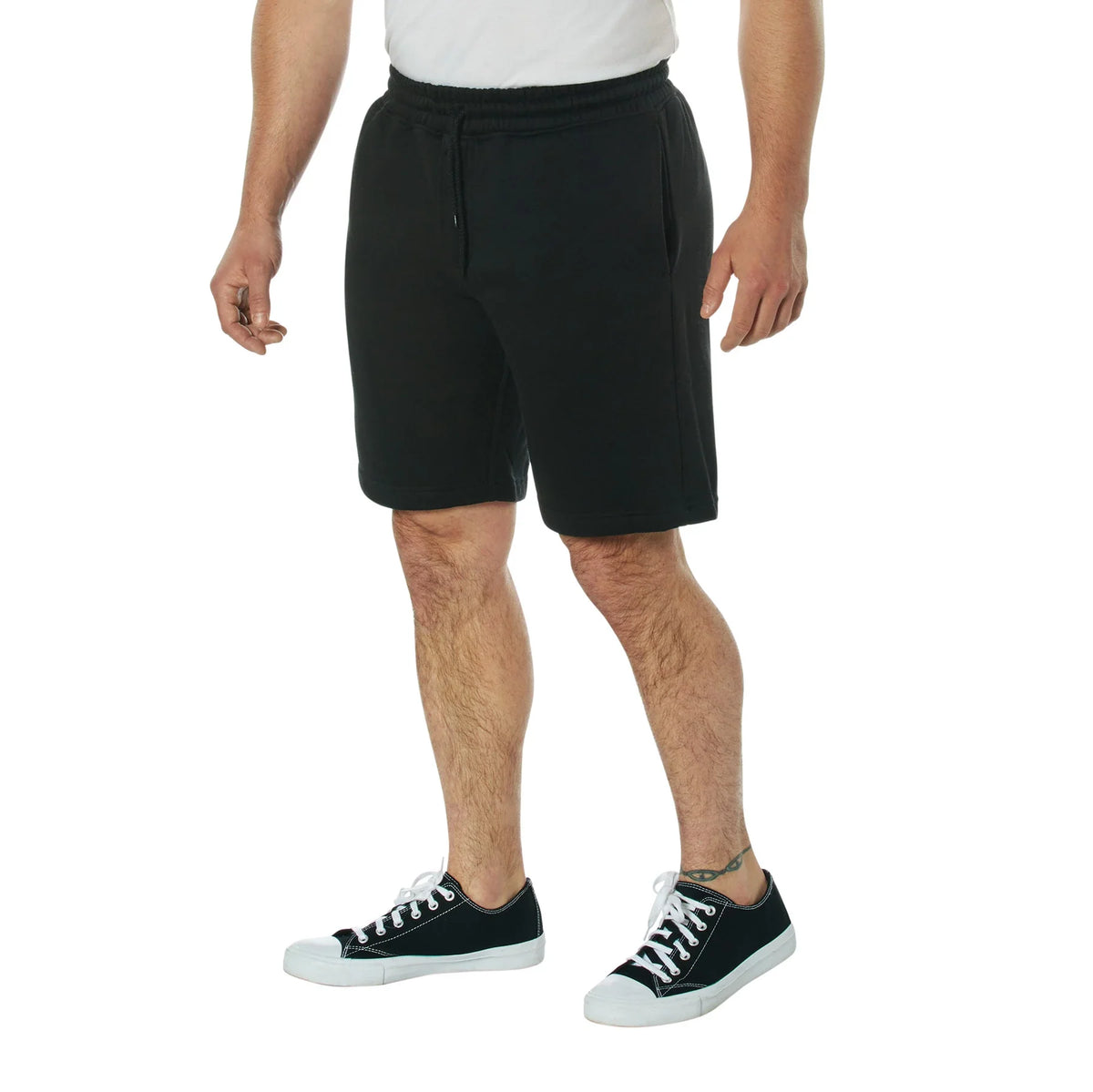 Camo and Solid Color Sweatshorts