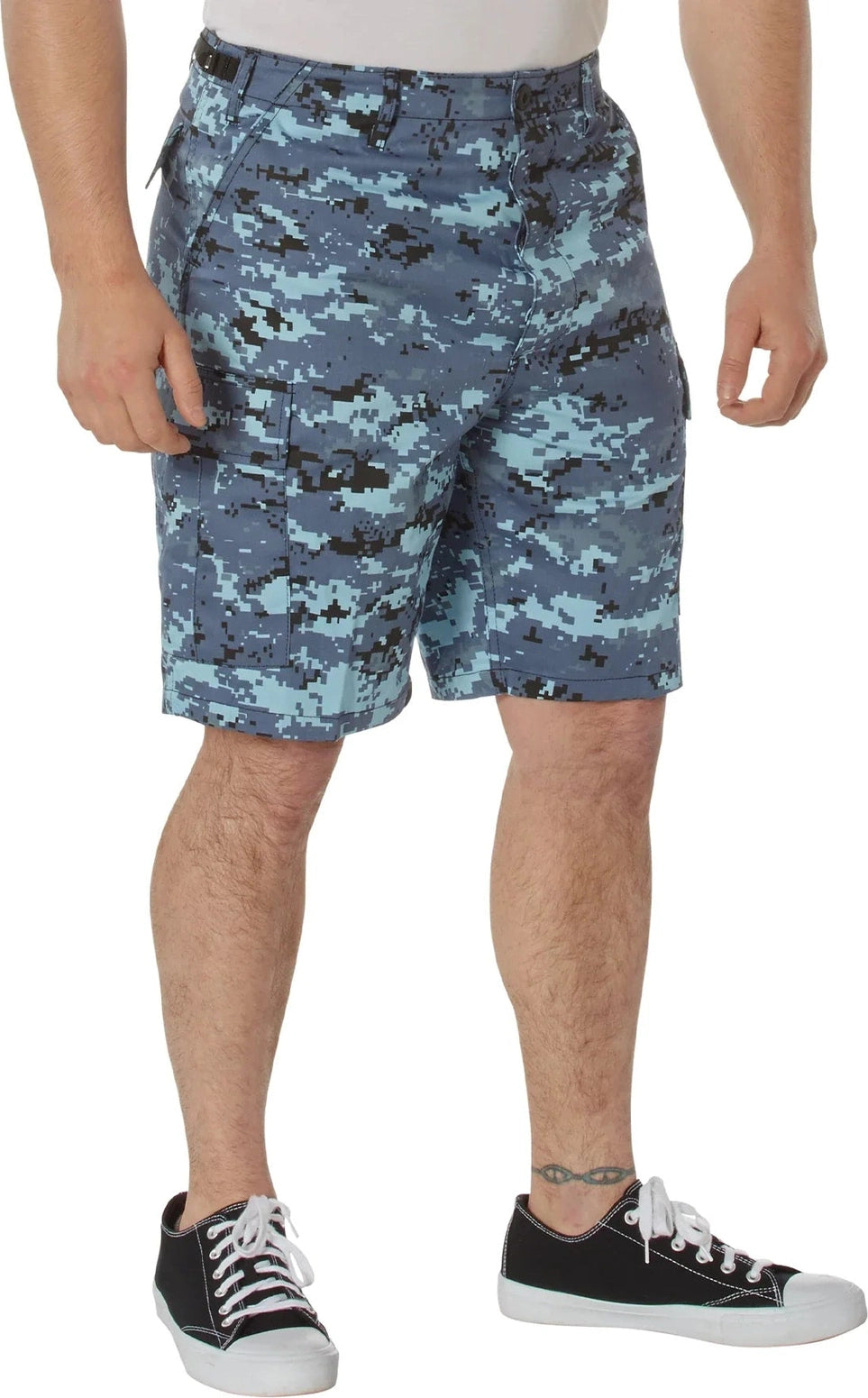 Camo Bdu Shorts - Sky Blue Digital / m