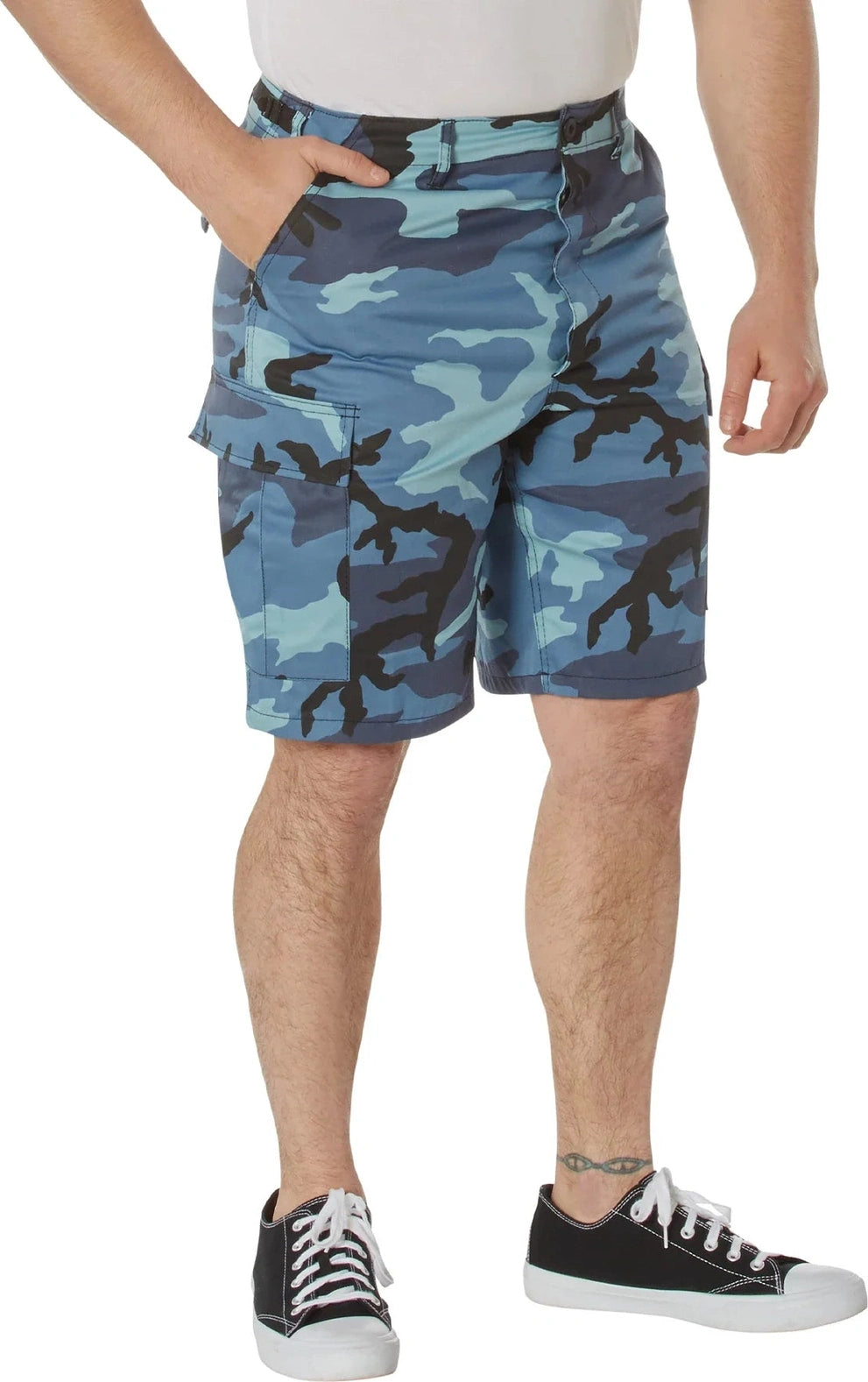 Camo Bdu Shorts - Sky Blue / Xs