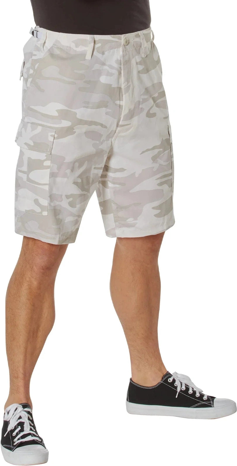 Camo Bdu Shorts - White / Xs