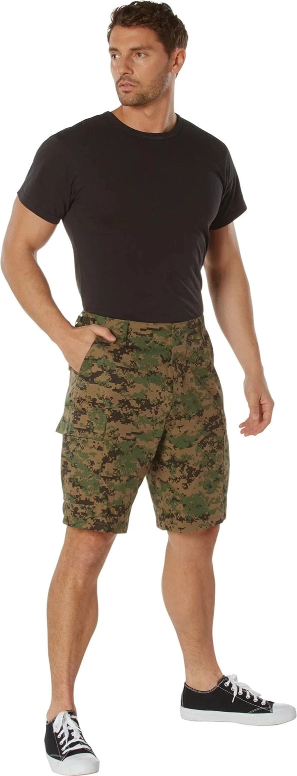 Camo Bdu Shorts - Woodland Digital / s