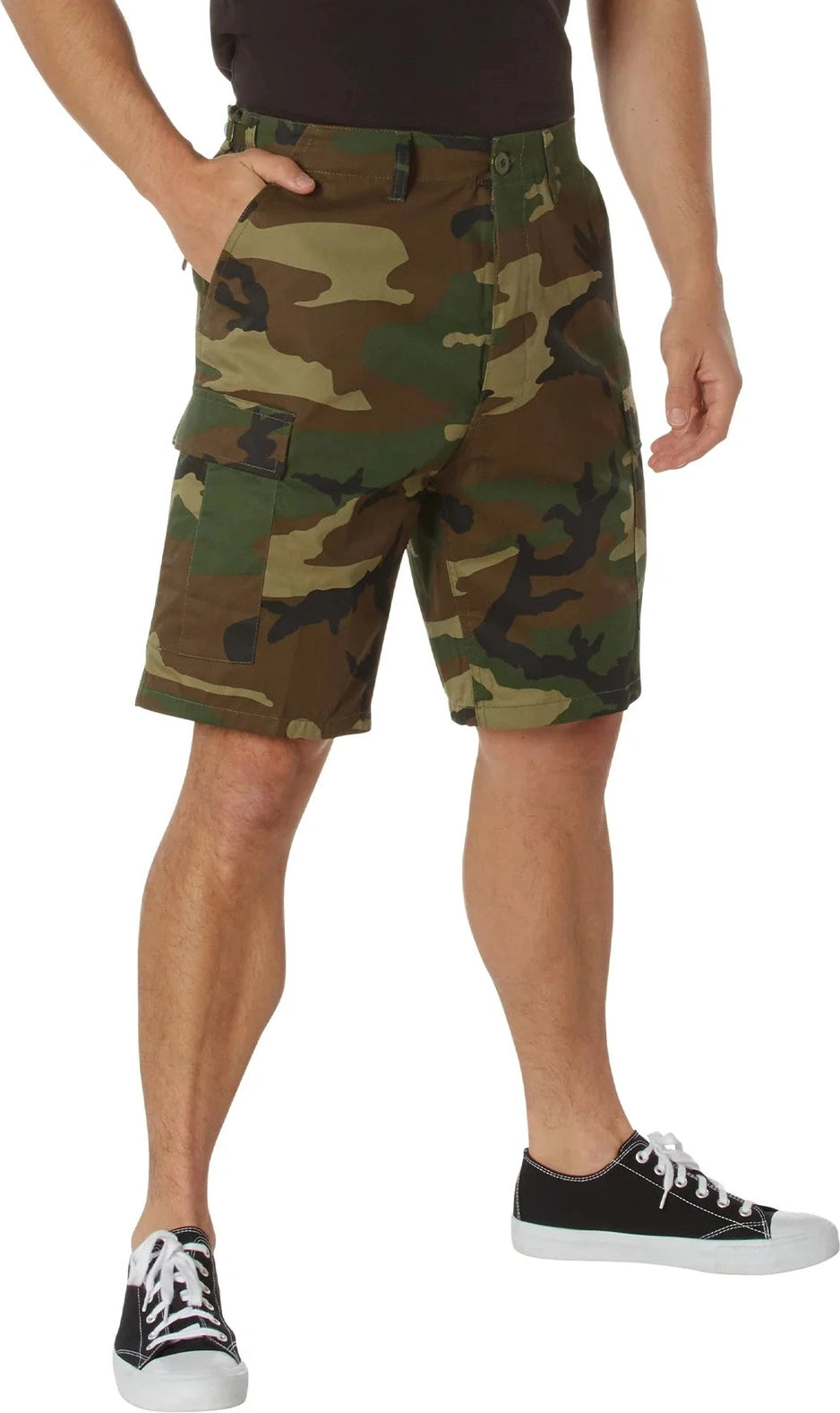Camo Bdu Shorts - Woodland / s