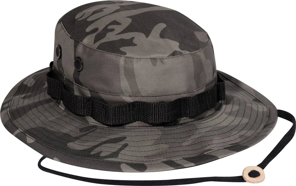 Camo Boonie Hat - Black / Default