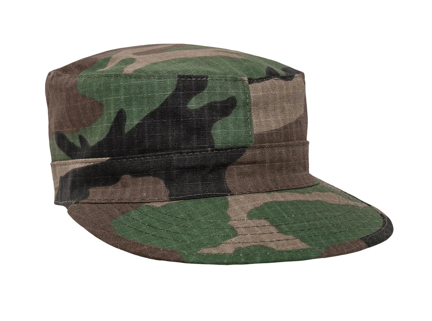 Camo Fatigue Caps - Woodland / Default