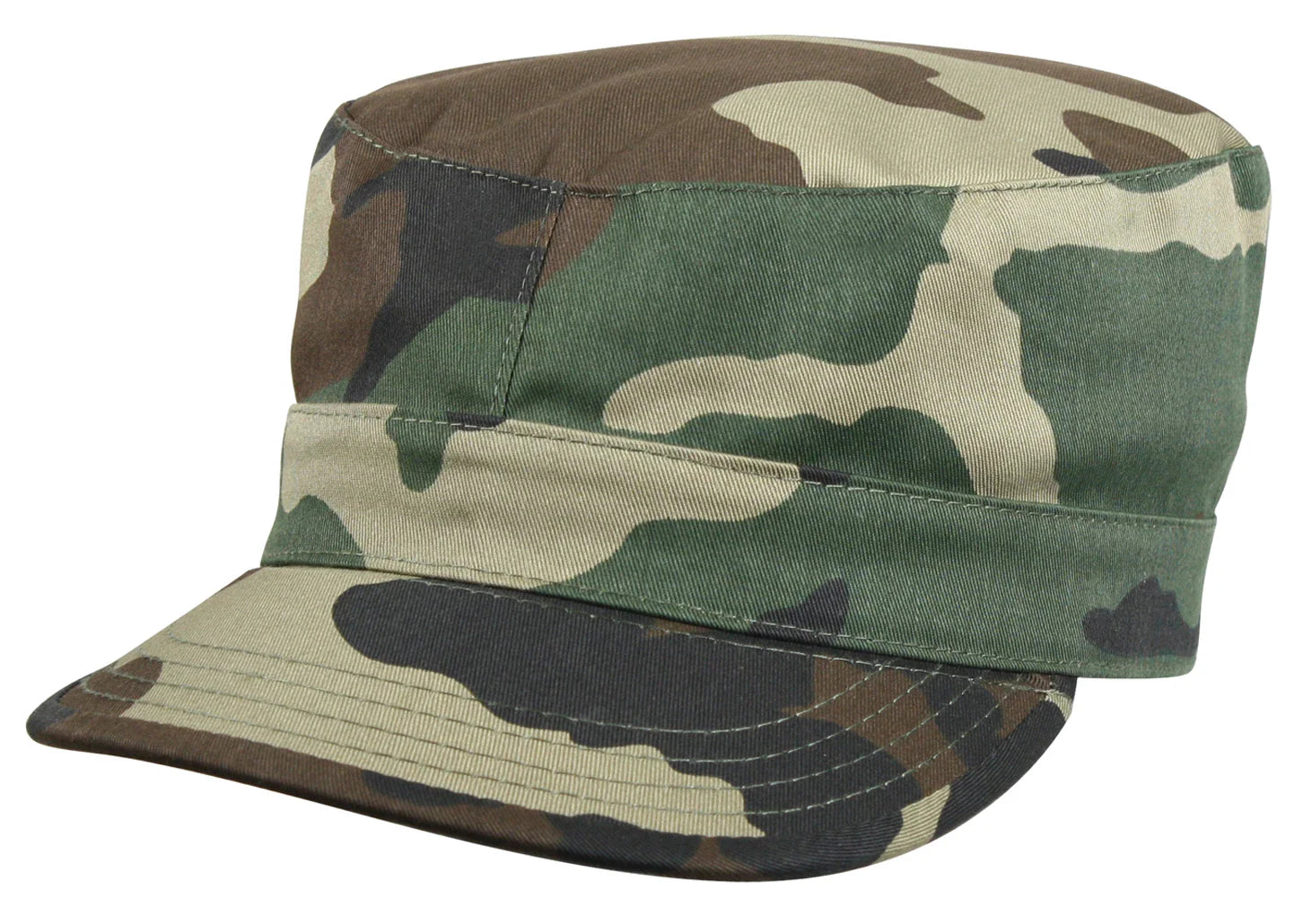 Camo Fatigue Caps - Woodland / Default