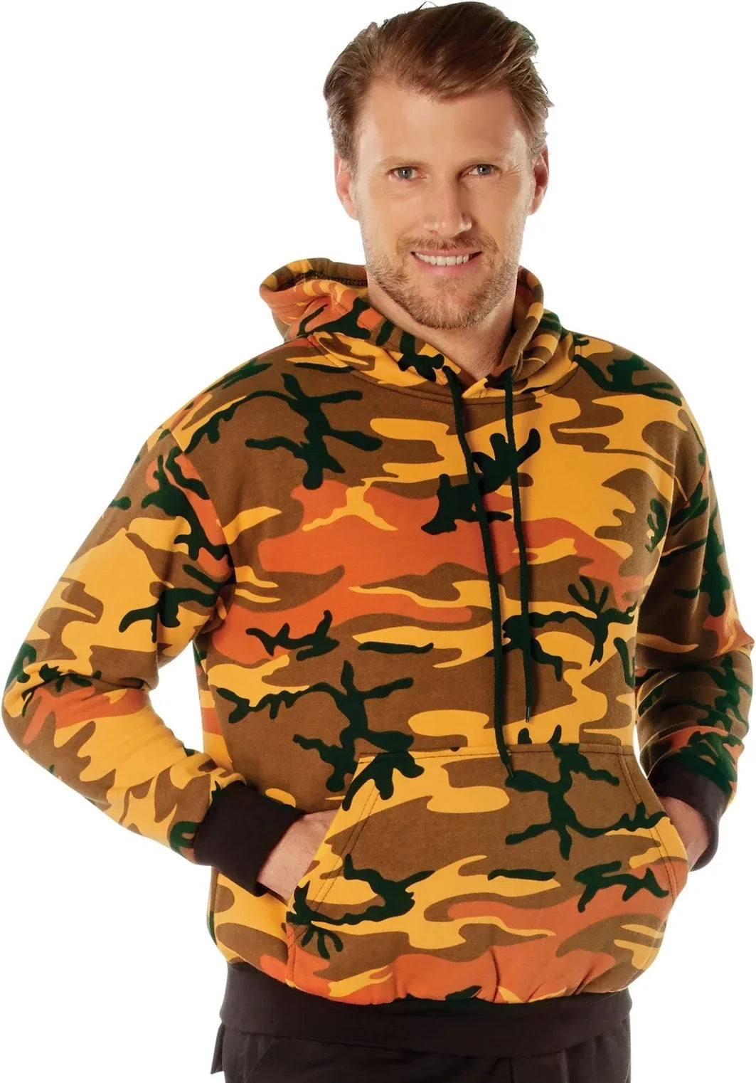 Camo Pullover Hooded Sweatshirt