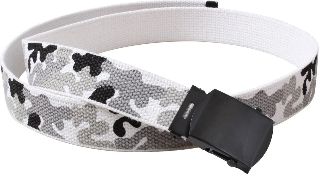 Camo Reversible Web Belt - City / White / 54 Inches