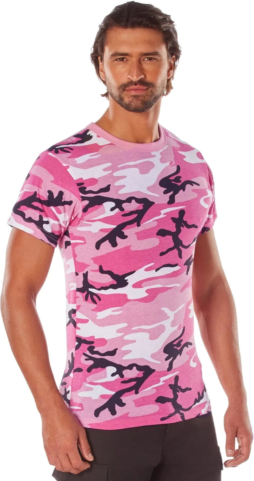Camo T-shirt - Pink / s