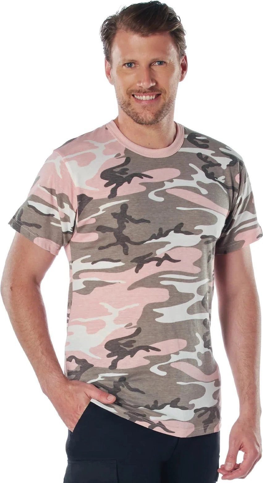 Camo T-shirt - Subdued Pink / s