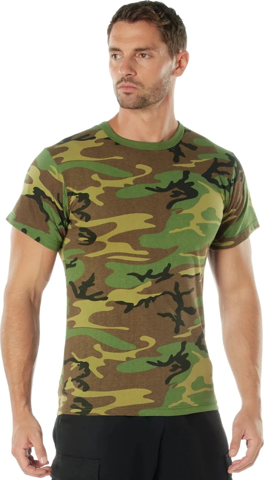 Camo T-shirt - Woodland / s