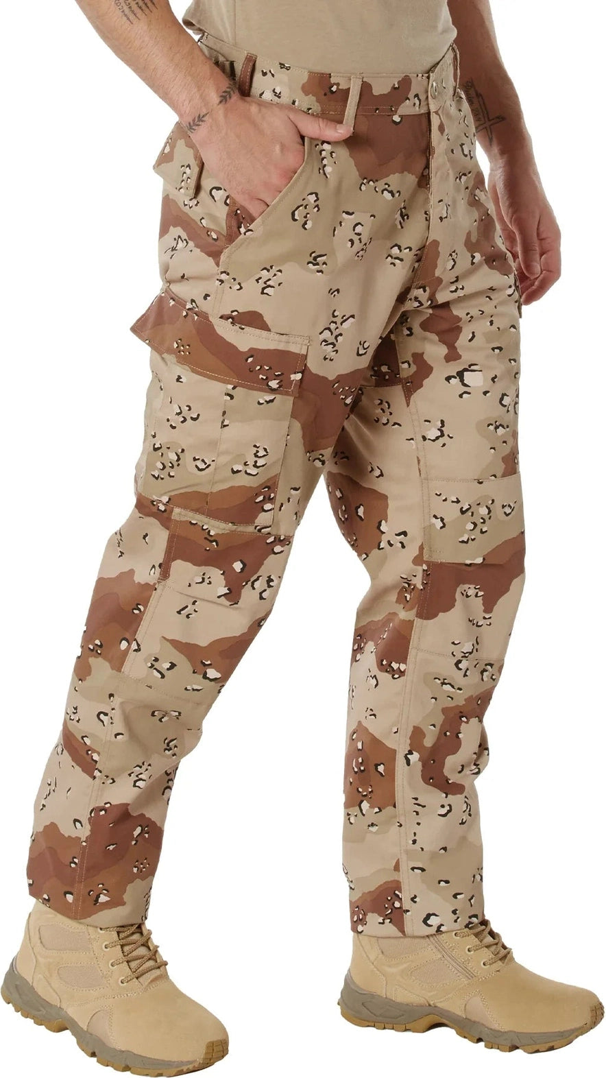 Camo Tactical Bdu Pants - 6-color Desert / Xs