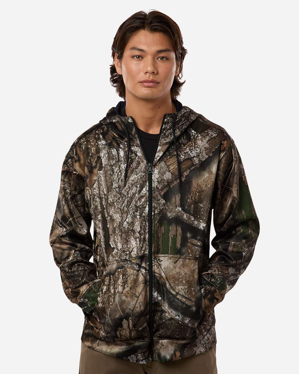 Camo Unisex Realtree® Performance Full-Zip Hooded Sweatshirt - RT5201