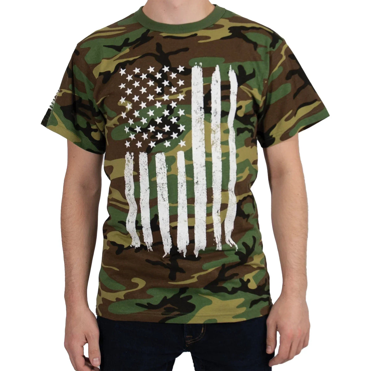 Camo us Flag T-shirt