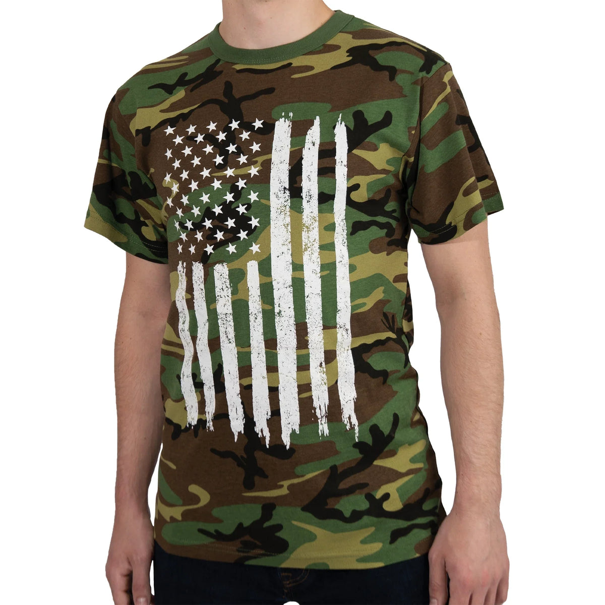 Camo us Flag T-shirt