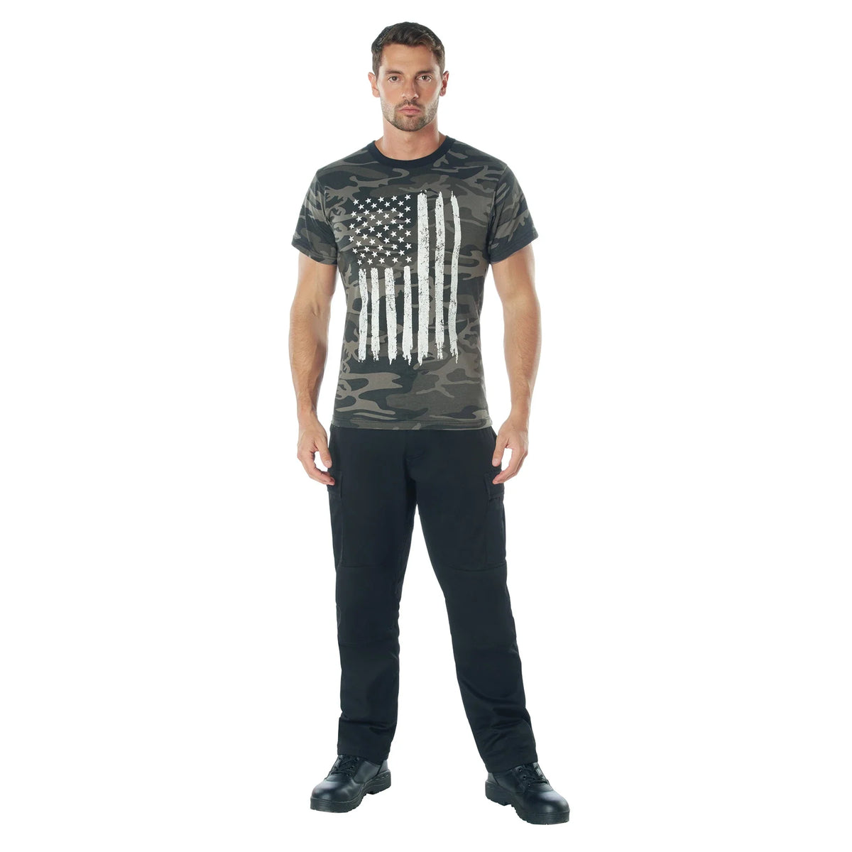 Camo us Flag T-shirt