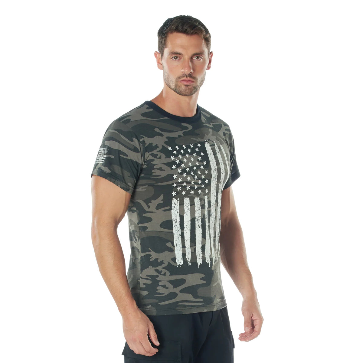 Camo us Flag T-shirt