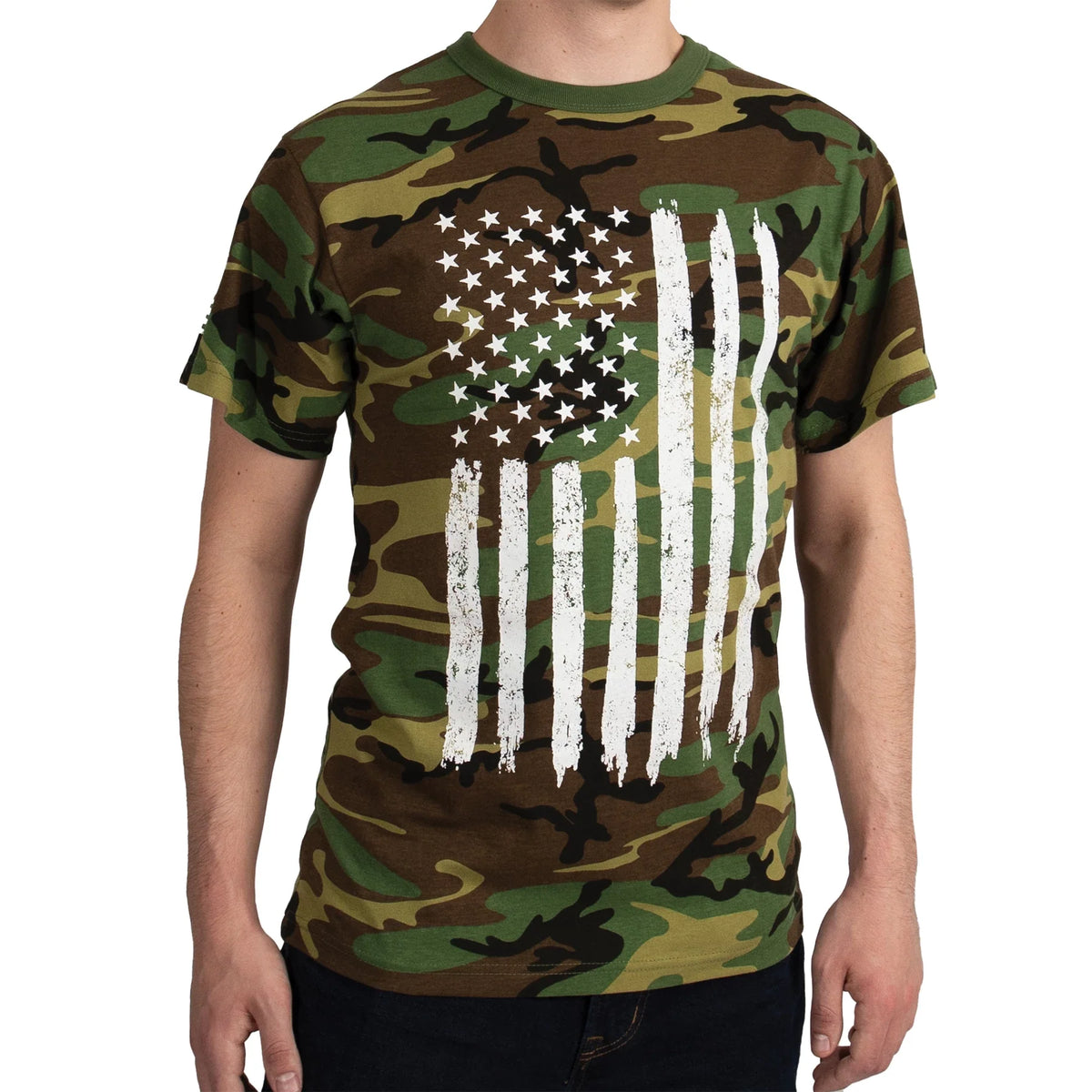 Camo us Flag T-shirt