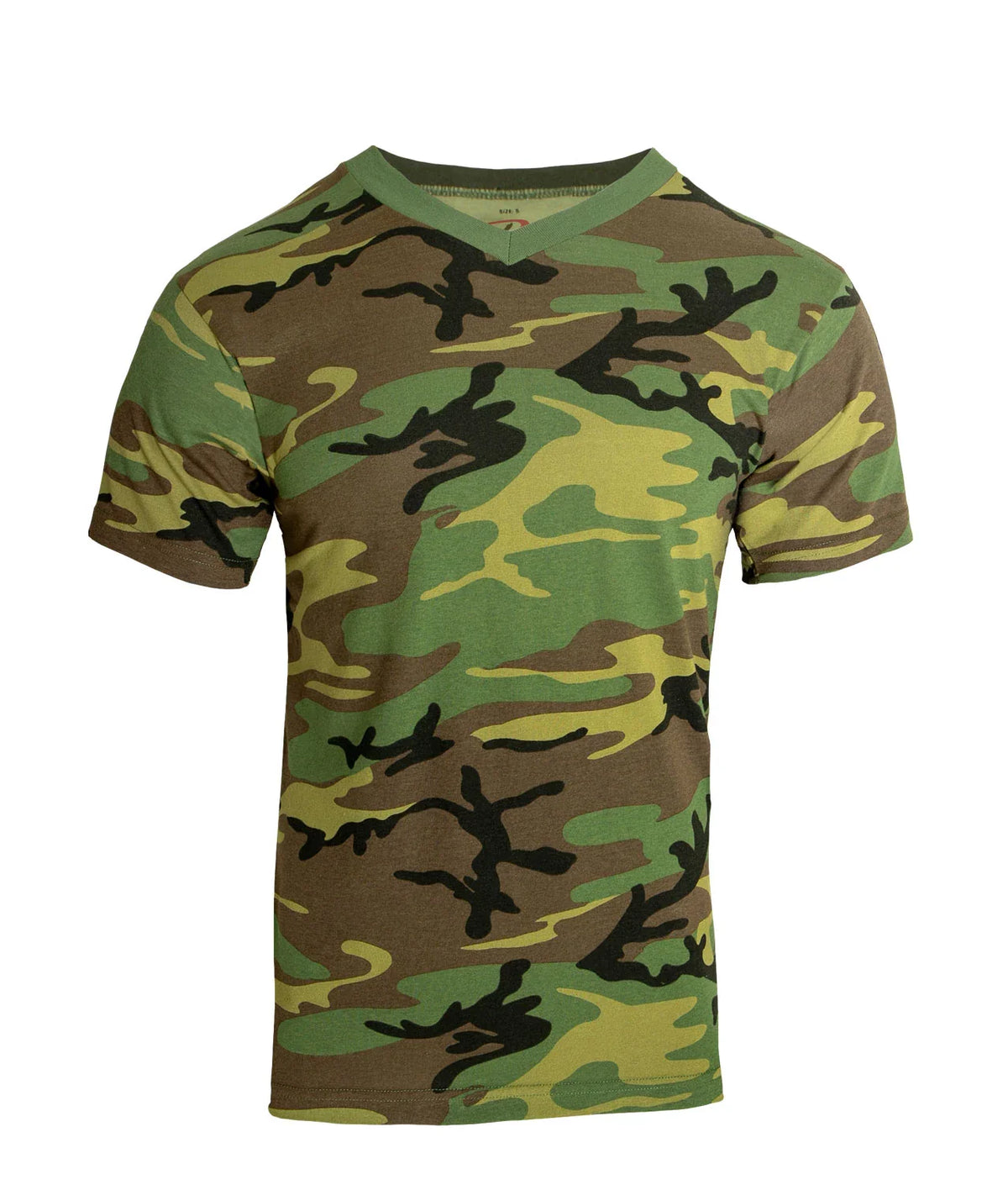 Camo V-neck T-shirt - s