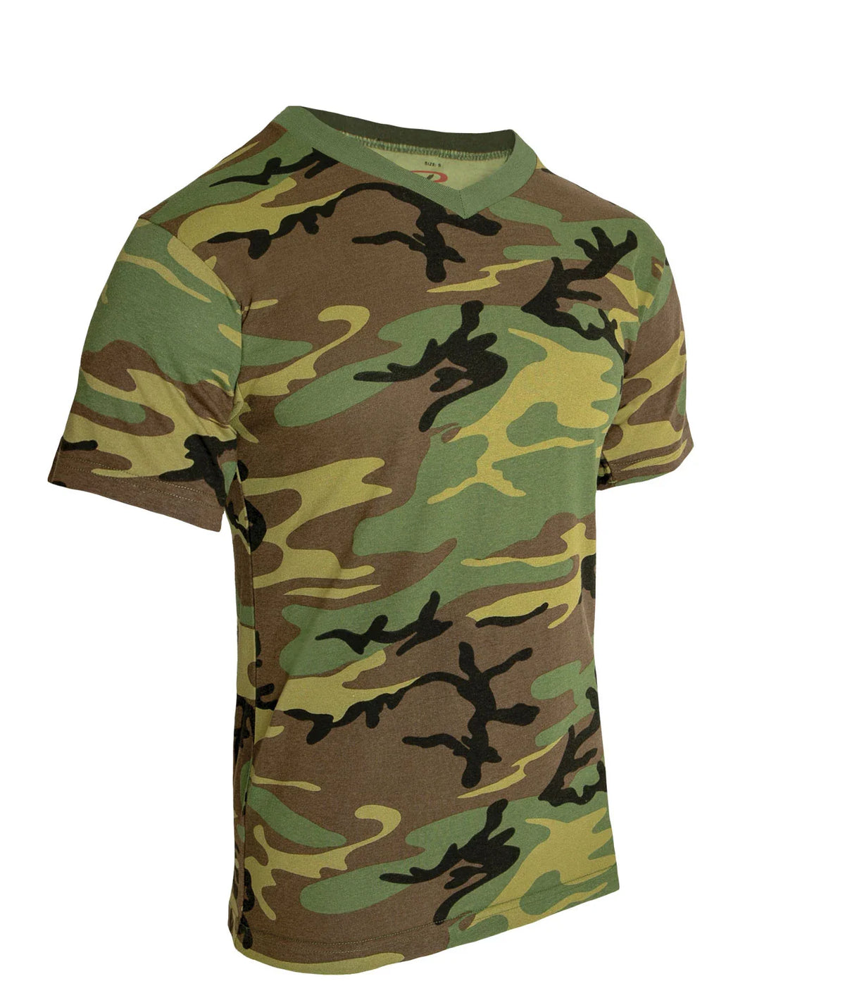 Camo V-neck T-shirt - s
