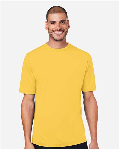 Left View of Campus Gold Unisex Capital Performance T-Shirt - CE10