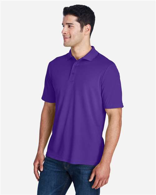 Campus Purple Men&#39;s Origin Performance Piqué Polo - 88181