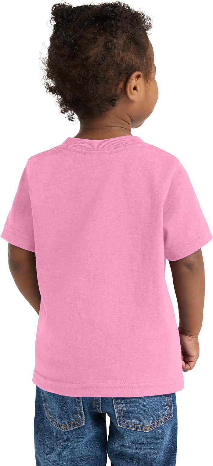 Candy Pink Port & Co Infant Core Cotton Tee. CAR54I
