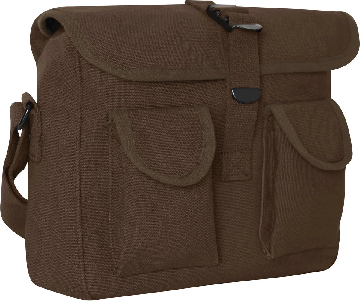 Canvas Ammo Shoulder Bag - Earth Brown