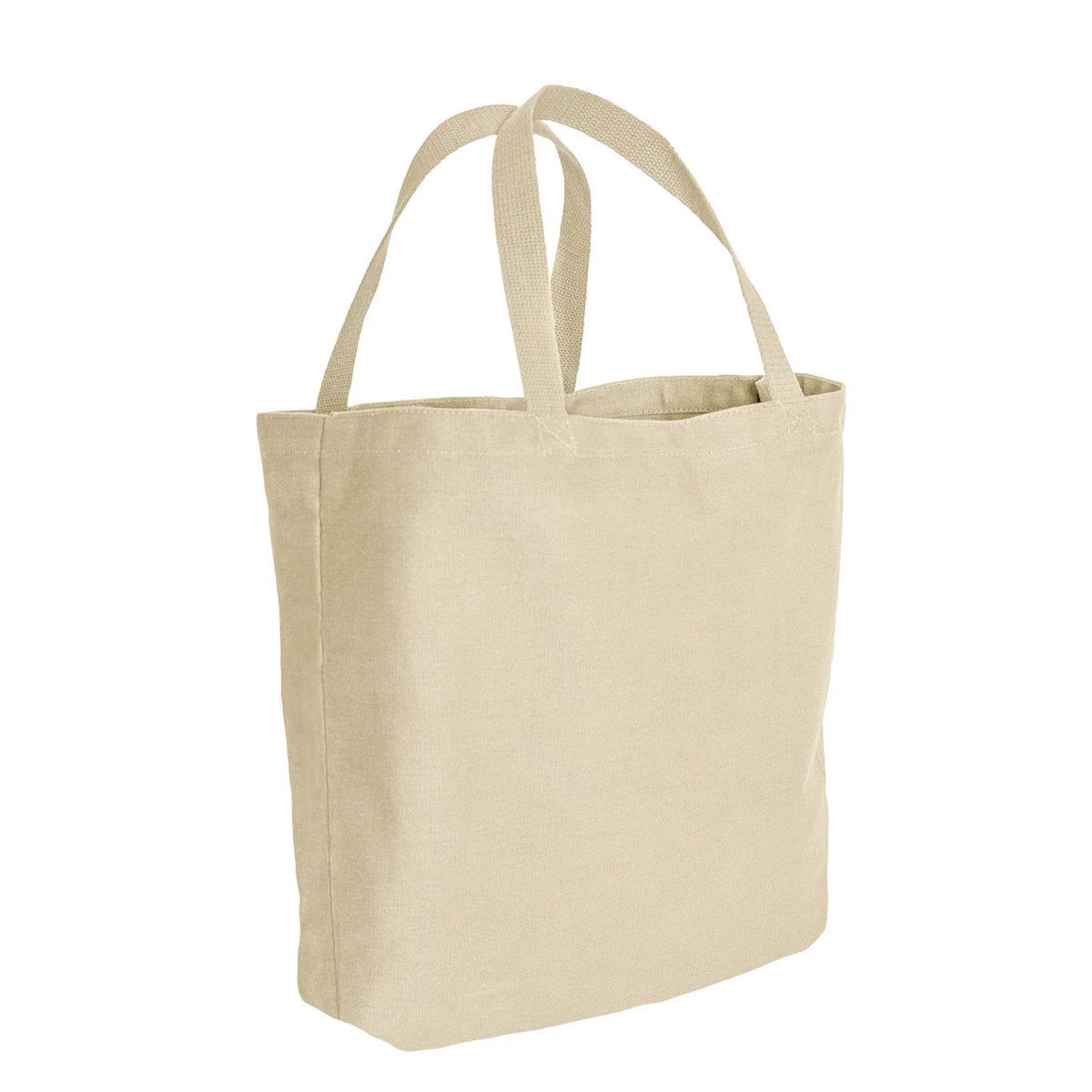 Canvas Camo and Solid Tote Bag - Natural