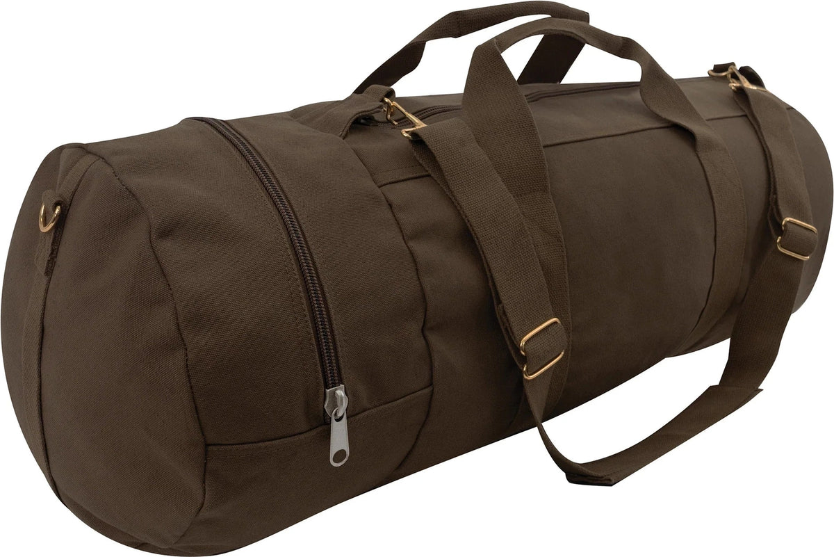 Canvas Double-ender Sports Bag - Earth Brown
