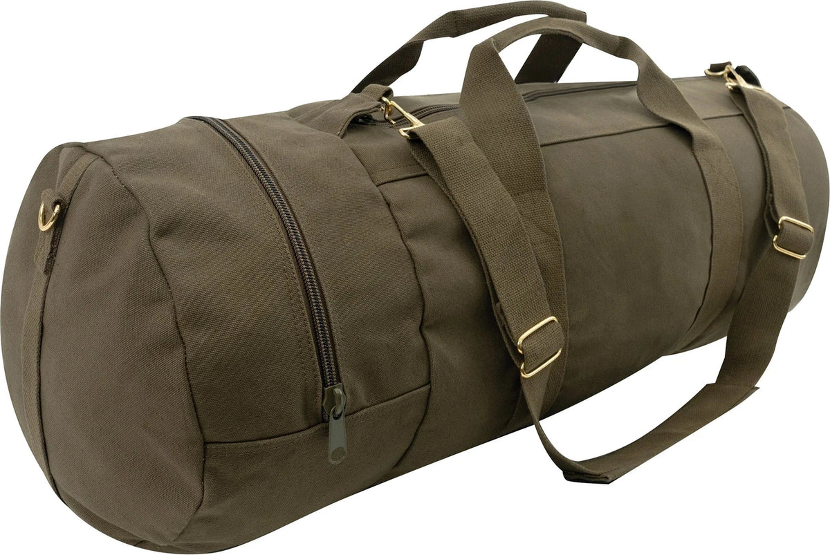 Canvas Double-ender Sports Bag - Olive Drab