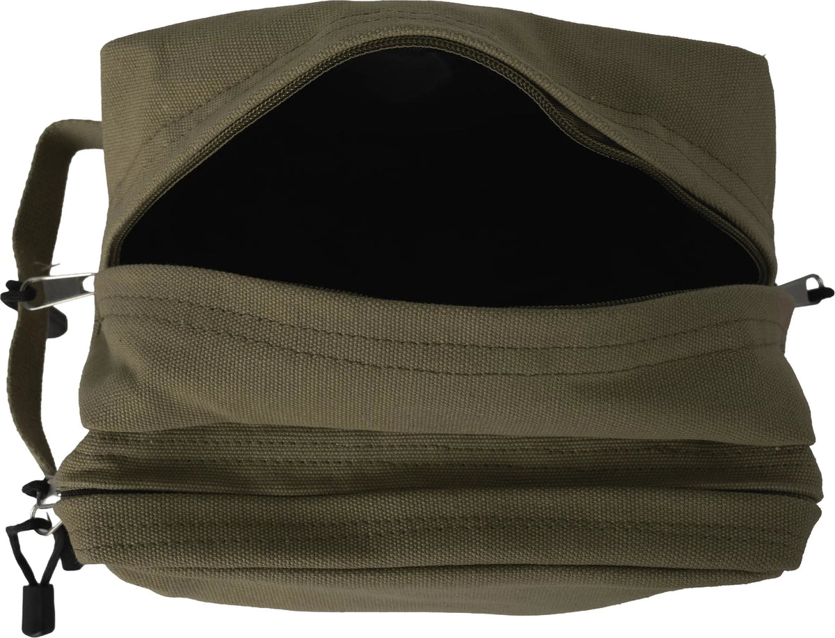 Canvas Dual Compartment Travel Kit