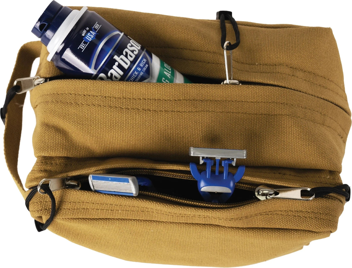 Canvas Dual Compartment Travel Kit