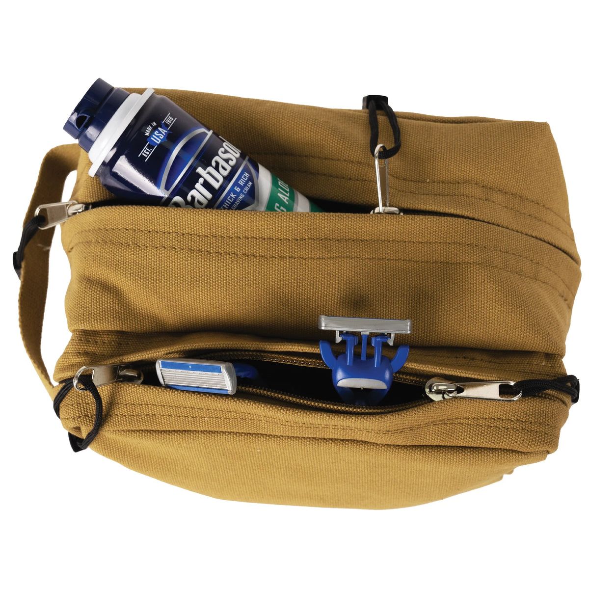Canvas Dual Compartment Travel Kit