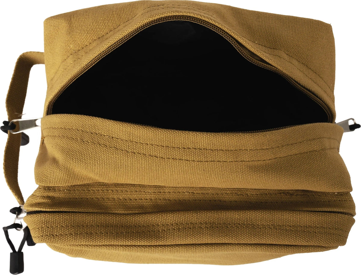 Canvas Dual Compartment Travel Kit