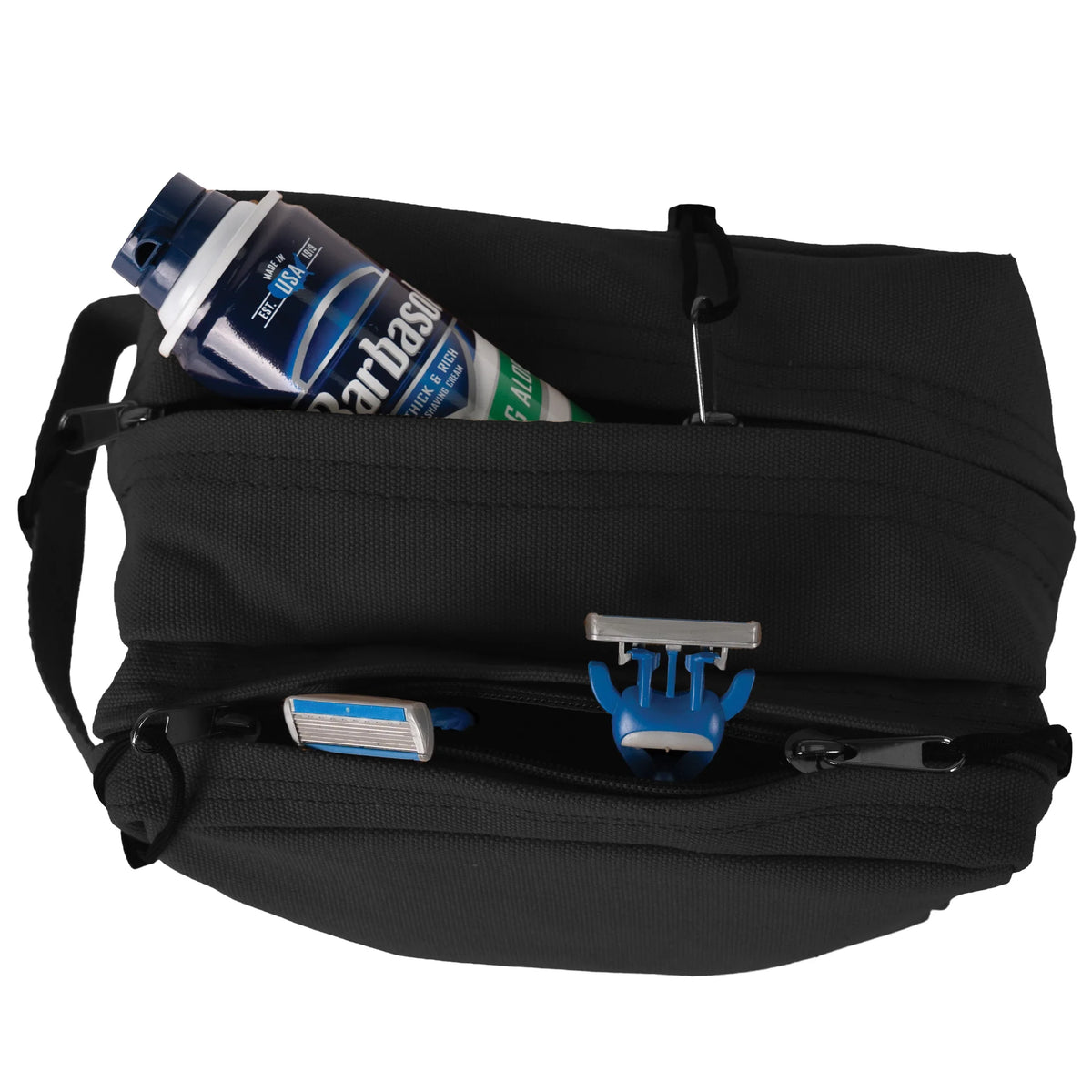 Canvas Dual Compartment Travel Kit