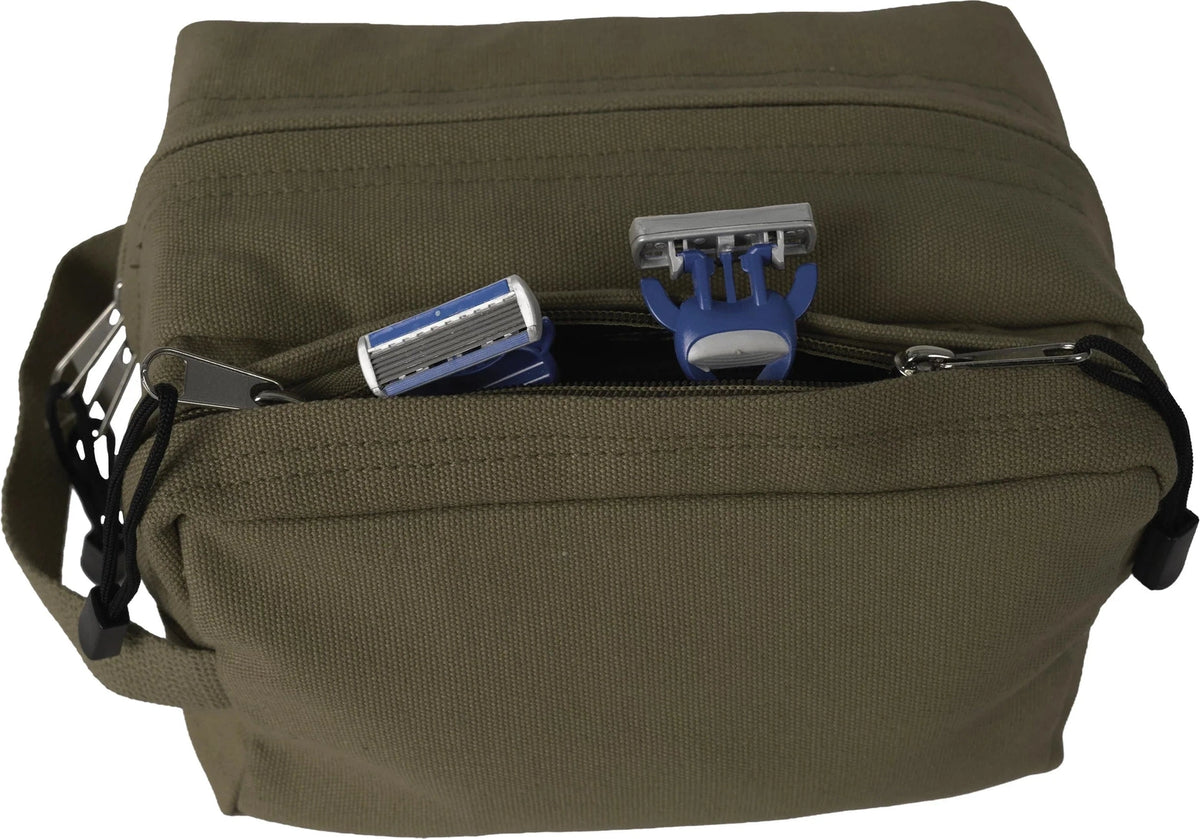 Canvas Dual Compartment Travel Kit