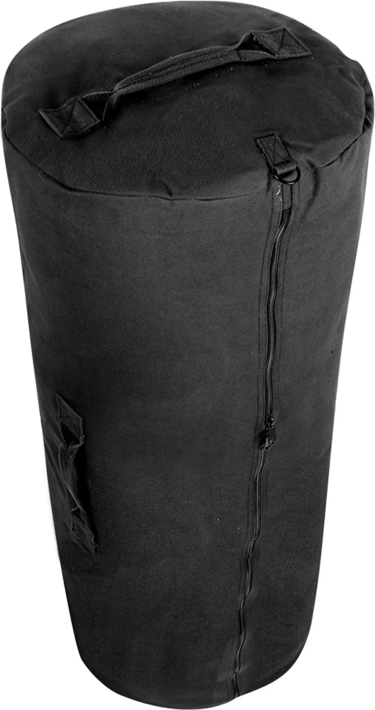 Canvas Duffle Bag with Side Zipper