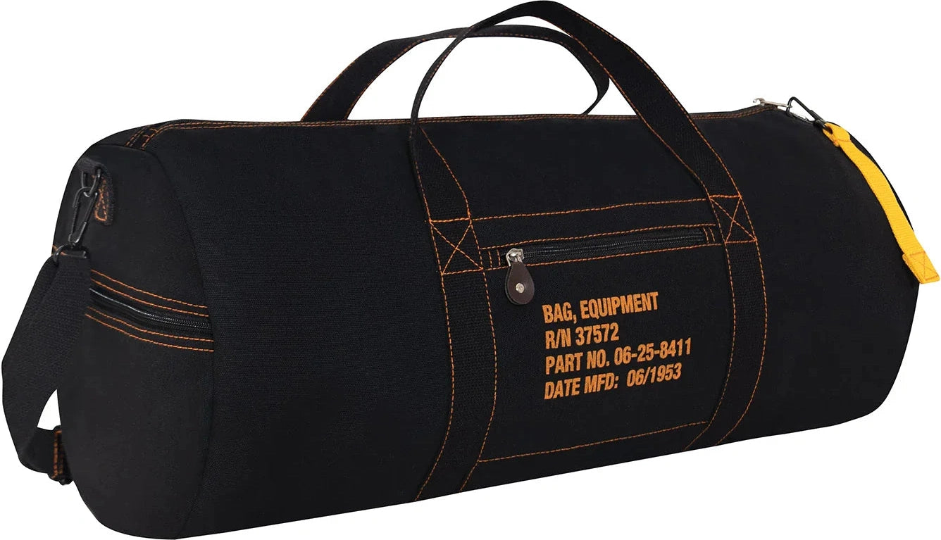 Canvas Equipment Bag - Black / 19 Inches