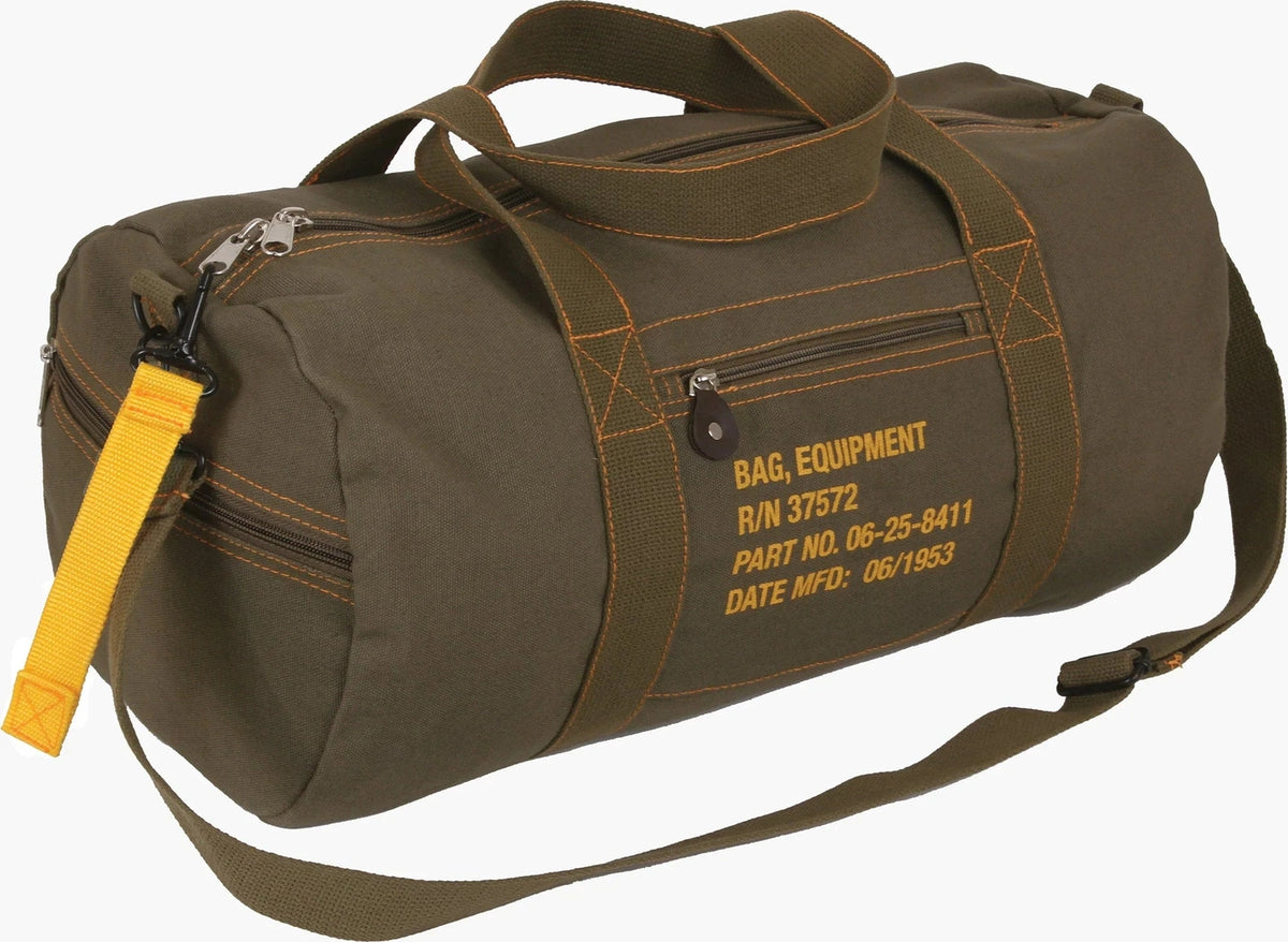 Canvas Equipment Bag - Olive Drab / 24 Inches