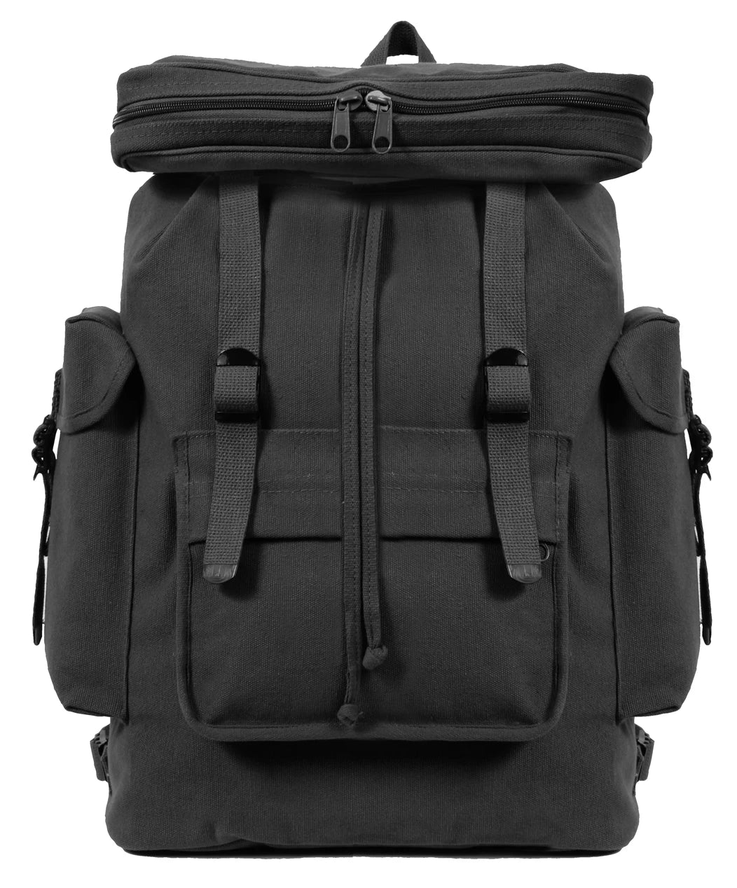 Canvas European Style Rucksack - Black