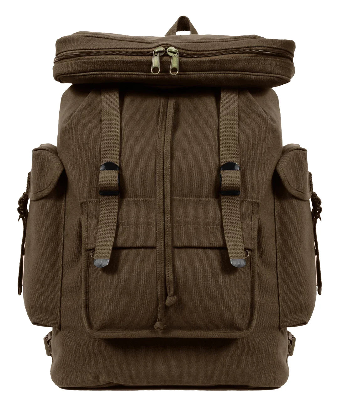 Canvas European Style Rucksack - Earth Brown