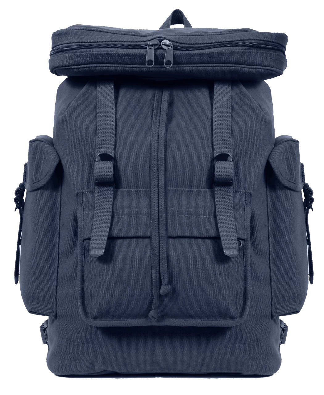 Canvas European Style Rucksack - Navy Blue