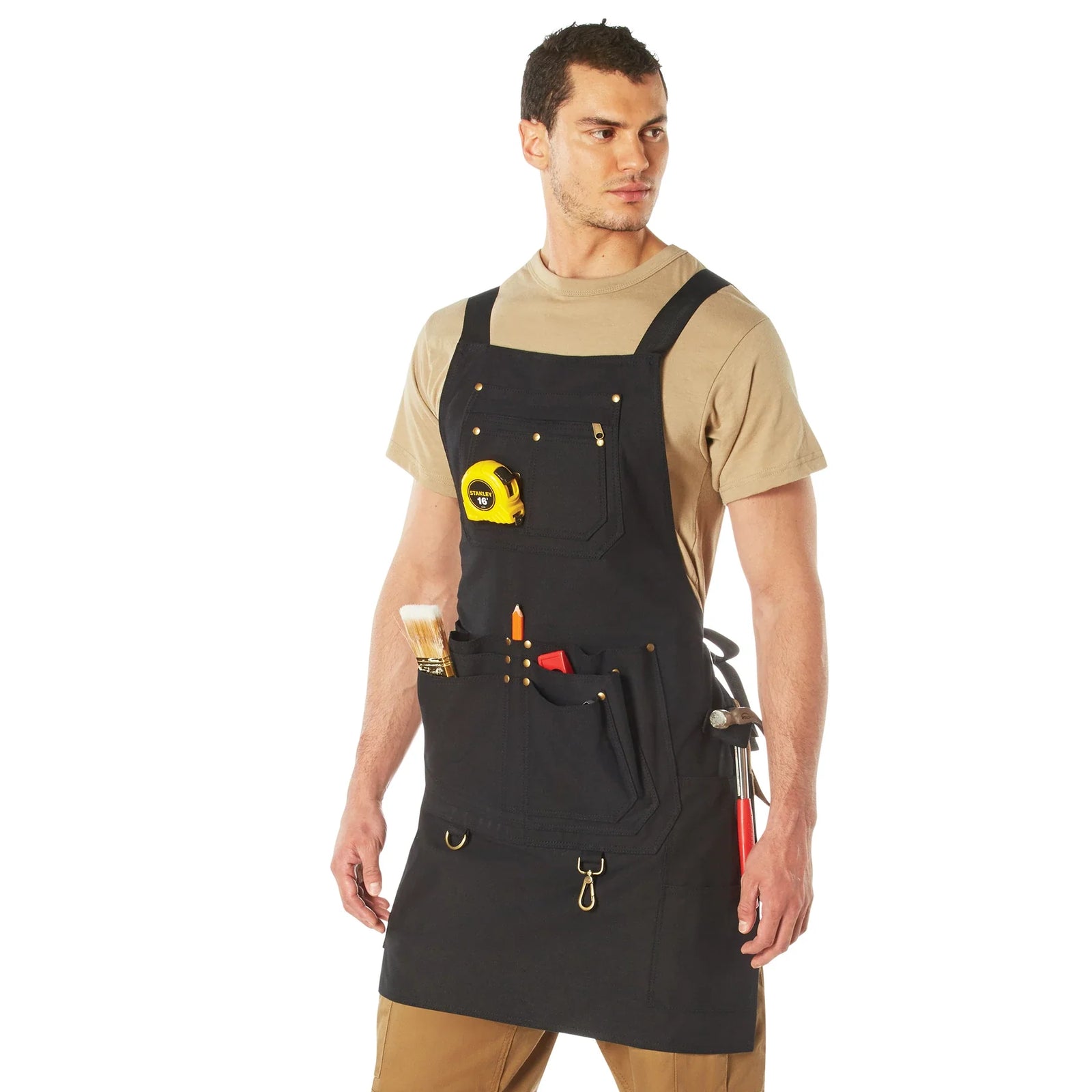 Canvas Full Work Apron - Black