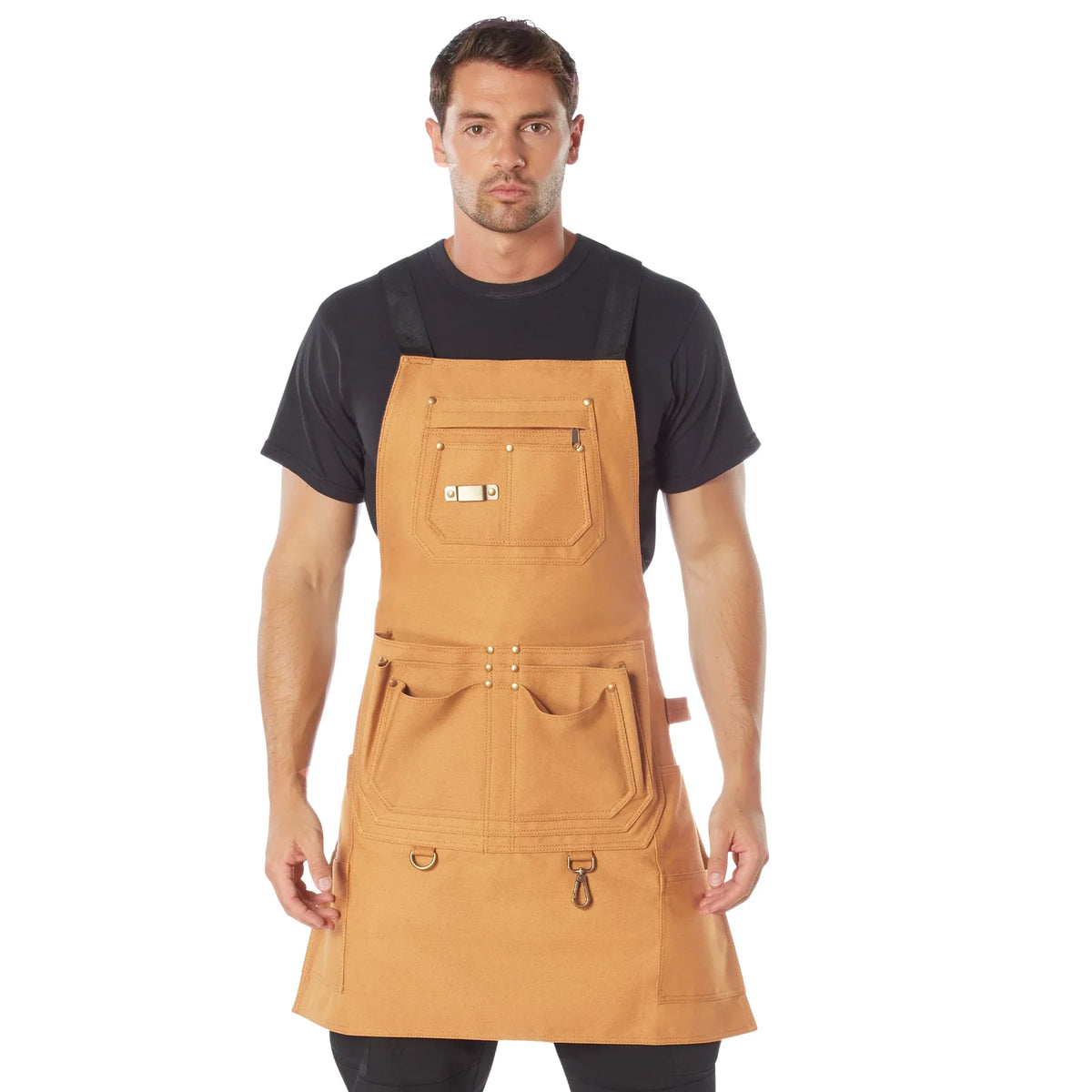 Canvas Full Work Apron - Coyote Brown