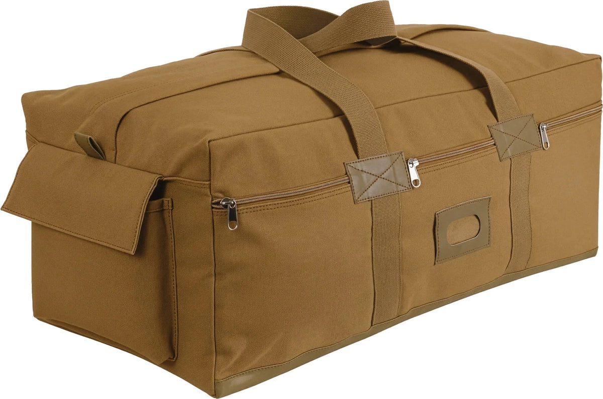 Canvas Israeli Type Duffle Bag - Coyote Brown
